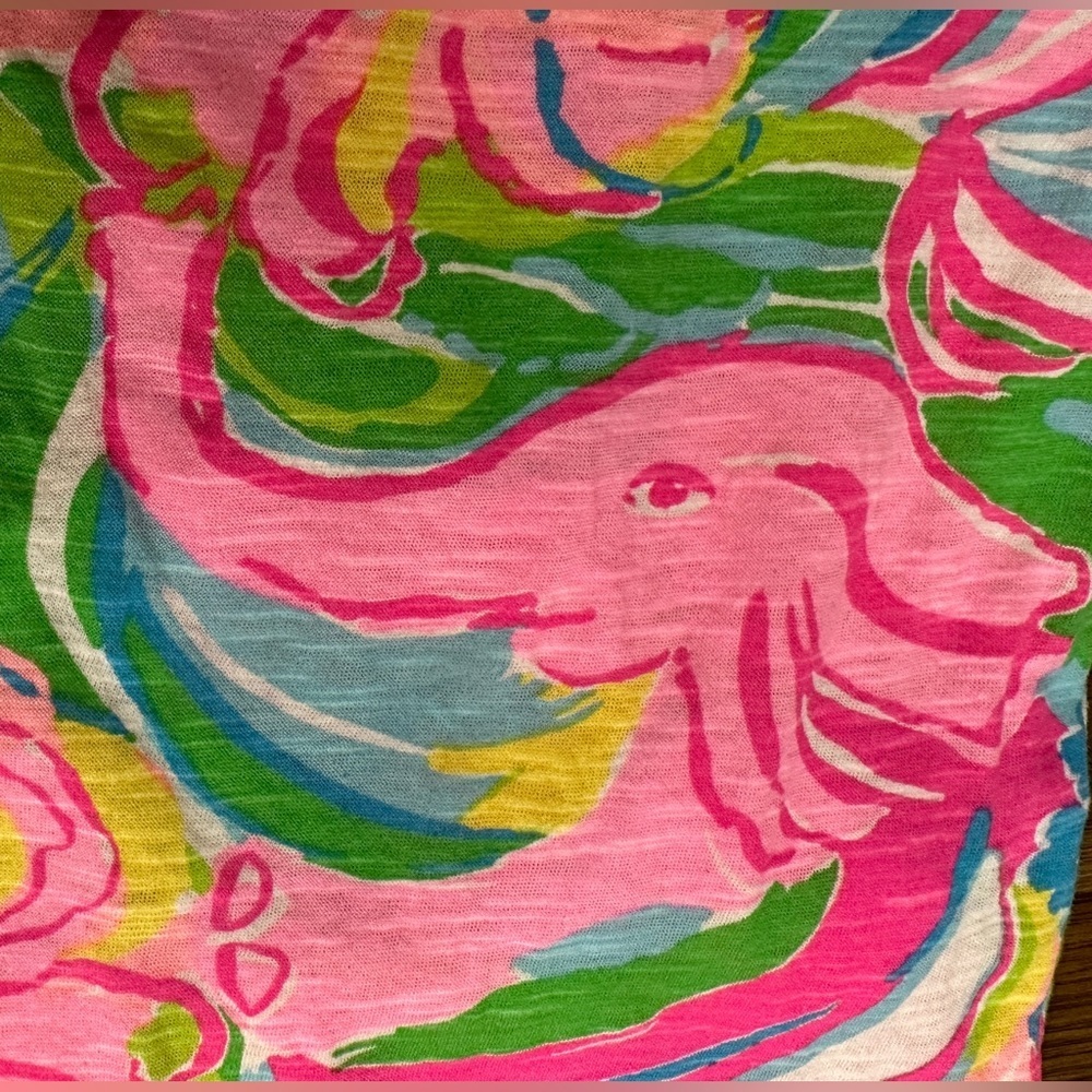 Lilly Pulitzer V-Neck Tank Floral Tropical Design & Colors Women’s Size Small - Picture 9 of 10
